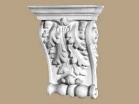 Stuckatur von Säulen Skulpturen Statuen Bucht Formteile kleine Rosetten Rosetten Ornamente Polen
